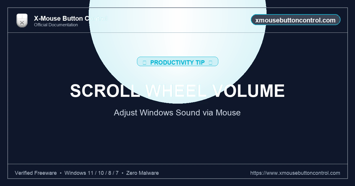 Control Volume with Mouse Scroll Wheel - xmousebuttoncontrol.com