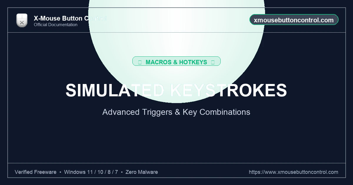 Simulated Keystrokes & Macros Guide - xmousebuttoncontrol.com
